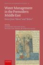 "Water Management in the Premodern Middle East" ist der Titel, mit Namen der Herausgeber. Es zeigt eine historische Illustration.
