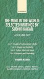 Karton mit Text: "THE MIND IN THE WORLD: SELECTED WRITINGS BY SUDHIR KAKAR", "4-VOLUME SET", verschiedene Bände aufgeführt.