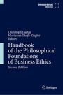 Text: "Handbook of the Philosophical Foundations of Business Ethics, Second Edition". Dunkelblauer Hintergrund.
