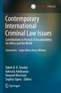 : Contemporary International Criminal Law Issues, Buch