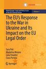 Cover von "The EU’s Response to the War in Ukraine and Its Impact on the EU Legal Order," mit Weltkarte und orangenem Hintergrund.