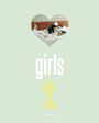 Text: "girls on boredom, rebellion, and being in-between, NANNAR". Zwei Mädchen liegen gemütlich im Bett, Herzrahmen.