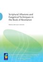 "Scriptural Allusions and Exegetical Techniques in the Book of Revelation" steht in schwarzem Text oben. Unten ist ein abstraktes Design in Grün- und Blautönen.