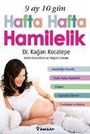 "9 ay 10 gün Hafta Hafta Hamilelik. Dr. Kagan Kocatepe." Eine schwangere Frau sitzt lächelnd mit einem weißen Hintergrund.