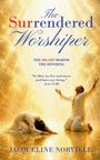 „The Surrendered Worshiper. ‚In Him we live...‘ Acts 17:28. Jacqueline Norville. Zwei Personen in Anbetung auf goldener Fläche.“