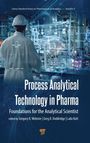 "Process Analytical Technology in Pharma: Foundations for the Analytical Scientist", Titel eines Buchcovers, Laborumgebung.