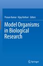 "Model Organisms in Biological Research" in weiß auf blauem Hintergrund, darunter das Springer-Logo.