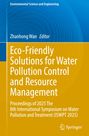 "Eco-Friendly Solutions for Water Pollution Control and Resource Management" steht oben, mit blau-gelbem Design.