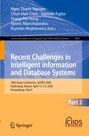 Ein Buchcover mit blauem Hintergrund. Autoren und Thema: „Recent Challenges in Intelligent Information and Database Systems“. Veranstaltung: 18th Asian Conference, ACIIDS 2026 in Taiwan. Unten Logo von Springer.