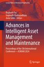 "Advances in Intelligent Asset Management and Maintenance" steht in großen Buchstaben. Maschinenteile als Hintergrund.
