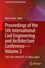 Titel: "Proceedings of the 5th International Civil Engineering and Architecture Conference—Volume 2". Hintergrund in Rot- und Lilatönen.