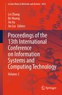 "Proceedings of the 13th International Conference on Information Systems and Computing Technology, Volume 2." Orange Hintergrund.