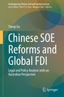 Titel: "Chinese SOE Reforms and Global FDI". Autor: Tianqi Gu. Hintergrund in grünen und blauen Tönen.