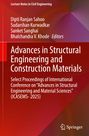 Titel: Advances in Structural Engineering and Construction Materials. Autoren: Dipti Ranjan Sahoo et al. Rotes, abstraktes Design.