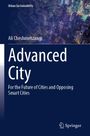 „Advanced City: For the Future of Cities and Opposing Smart Cities“, darüber Stadtansicht bei Nacht. Springer-Logo unten.