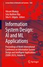 "Information System Design: AI and ML Applications" in weißer Schrift auf rotem Hintergrund; Springer-Logo unten rechts.