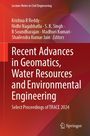 : Recent Advances in Geomatics, Water Resources and Environmental Engineering, Buch