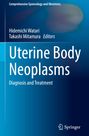 „Comprehensive Gynecology and Obstetrics“, „Uterine Body Neoplasms: Diagnosis and Treatment“. Blaue Farbverläufe.