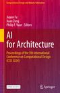 "AI for Architecture. Proceedings of the 5th International Conference on Computational Design (CCD 2024)."

Der Hintergrund ist rot mit gelben und weißen Texten in verschiedenen Größen. Ein Springer-Logo und ein "OPEN ACCESS"-Hinweis sind unten.
