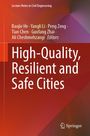 "High-Quality, Resilient and Safe Cities", rot-oranger Hintergrund, Springer-Logo unten rechts.