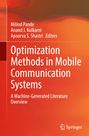 Orange Hintergrund. Text: "Optimization Methods in Mobile Communication Systems". Namen der Herausgeber oben links. Springer-Logo unten.