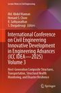 Titel: "International Conference on Civil Engineering... (ICC IDEA—2025) Volume 3". Rotes, gradientenreiches Design. Springer-Logo.