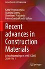 "Recent advances in Construction Materials", rote Farbverläufe, Springer-Logo unten rechts.
