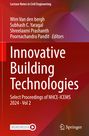 Oben steht "Lecture Notes in Civil Engineering". Titel: "Innovative Building Technologies". Unten Logos: MOREMEDIA, Springer.