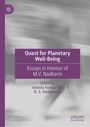 „Quest for Planetary Well-Being: Essays in Honour of M.V. Nadkarni“. Lila Banner auf grauem Hintergrund. Logo oben links.