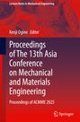 "Proceedings of The 13th Asia Conference on Mechanical and Materials Engineering, Proceedings of ACMME 2025." Oben technische Zeichnungen und Zahnräder in Rot. Springer-Logo unten rechts.