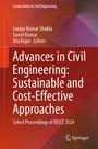 "Advances in Civil Engineering: Sustainable and Cost-Effective Approaches" ist in großer Schrift zu sehen. Roter Hintergrund.