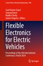 "Flexible Electronics for Electric Vehicles" in weißem Text auf rotem und dunkelblauem Hintergrund, mit Springer-Logo.