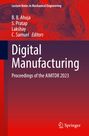 „Digital Manufacturing, Proceedings of the AIMTDR 2023“, rote Zahnräder und technische Zeichnungen im Hintergrund. Logo unten.