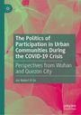 „The Politics of Participation in Urban Communities During the COVID-19 Crisis“ ist der Titel. Rotes Blatt-Hintergrund.