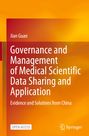 Buchtitel: "Governance and Management of Medical Scientific Data Sharing and Application" von Jian Guan. Orangene Töne.