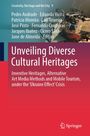 Titel: "Unveiling Diverse Cultural Heritages". Oben: Autorenliste. Unten: Beschreibung. Hintergrund: Technologie-Elemente.