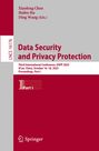 "Data Security and Privacy Protection", Konferenz in Xi'an, China, Oktober 2025. Grauer und roter Hintergrund, Springer-Logo.
