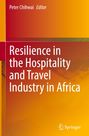 „Resilience in the Hospitality and Travel Industry in Africa“ steht auf einem farbenfrohen Buchcover.