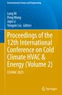 „Proceedings of the 12th International Conference on Cold Climate HVAC & Energy (Volume 2).“ Blau-gelber Hintergrund.