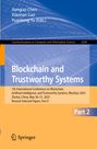 "Blockchain and Trustworthy Systems", Konferenz-Papiere, Mai 2025, Zhuhai, Springer-Logo unten, blau-orange Gestaltung.