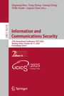 : Information and Communications Security, Buch