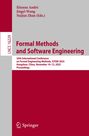 Éditeur: Étienne André, Jingyi Wang, Naijun Zhan. Titel: "Formal Methods and Software Engineering". Springer-Logo unten.