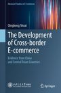 Titel: "The Development of Cross-border E-commerce". Bunte vertikale Linien auf dunklem Hintergrund, Logos unten.