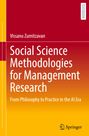Titel: Social Science Methodologies for Management Research. Autor: Vissanu Zumitzavan. Gelb-rot gestreifter Hintergrund.