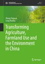 "Transforming Agriculture, Farmland Use and the Environment in China." Grüner Hintergrund mit Blättern im oberen Bereich.