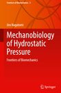 „Mechanobiology of Hydrostatic Pressure, Frontiers of Biomechanics“ von Jiro Nagatomi. Roter Hintergrund mit orangenen Linien.