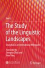 Text: „The Study of the Linguistic Landscapes“. Roter Hintergrund mit Wellenmuster. Logo unten rechts.