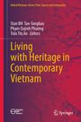 Titel: "Living with Heritage in Contemporary Vietnam". Herausgeber: Stan BH Tan-Tangbau, Pham Quỳnh Phương, Trần Thị An. Hintergrundkarte.