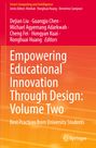 Titel: Empowering Educational Innovation Through Design: Volume Two. Orangener Hintergrund mit Text in Weiß. Springer-Logo.