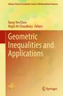 „Geometric Inequalities and Applications“ von Bang-Yen Chen und Majid Ali Choudhary. Gelb-orange abstraktes Design.